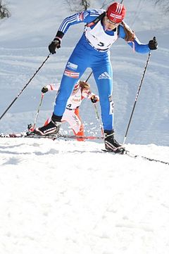 Marine Dusser at the IBU Cup 2009 in Ridnaun