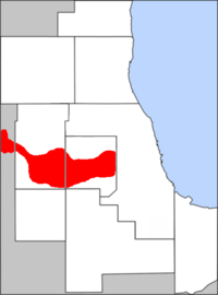 The Illinois Technology and Research Corridor in the Chicago metropolitan area IL Tech & Research Corridor.png