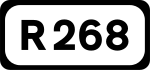 R268 road shield}}