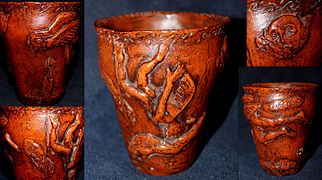 Ícaro e Dédalo Cerâmica Beaker, Roma-Grécia
