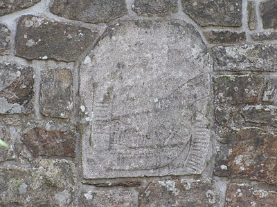 15 septembre — Pierre gravée sur une maison du Faouët (Morbihan) Photo: LionelRauch (CC-BY-SA-3.0)