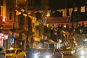 HDP political bunting in Istanbul.