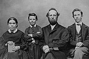 James and Ellen White family in 1865.