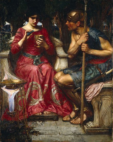 A painting by John William Waterhouse depicting a scene from The Argonautica by Apollonius of Rhodes