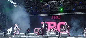 J.B.O. on the main stage at the 2005 Earthshaker-Festival