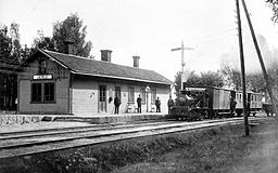 Järle station omkring år 1900