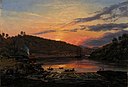 Johan Christian Dahl - The Fiord at Klosteret near Skien - Solnedgang - KODE Art Museums and Composer Homes - RMS.M.00099.jpg
