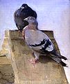 Joseph Crawhall - Pigeons On The Roof.jpg