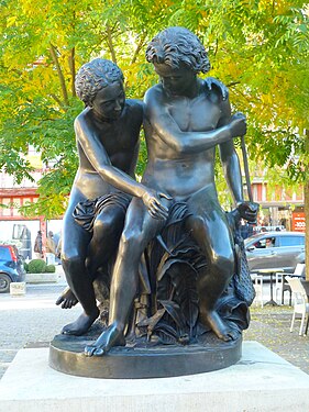 L'Idylle ou la pêche, place Foch, Troyes