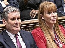 Starmer with Angela Rayner at Prime Minister's Questions in 2024 Keir Starmer and Angela Rayner.jpg