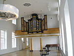 Kerkzaal met orgel Hermitage