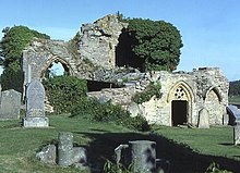 Kinloss Abbey, one of the Scottish monasteries that had a major educational role Kinloss Abbey.jpg