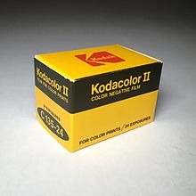 Kodacolor II C 135-24 boxed fim, ca. 1980 Kodacolor II Film.jpg