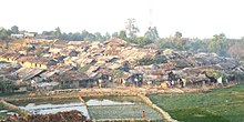 Kutupalong refugee camp in Bangladesh, home to nearly 550,000 Rohingya refugees living in makeshift shelters. Kutupalong Refugee Camp (Maaz Hussain-VOA).jpg