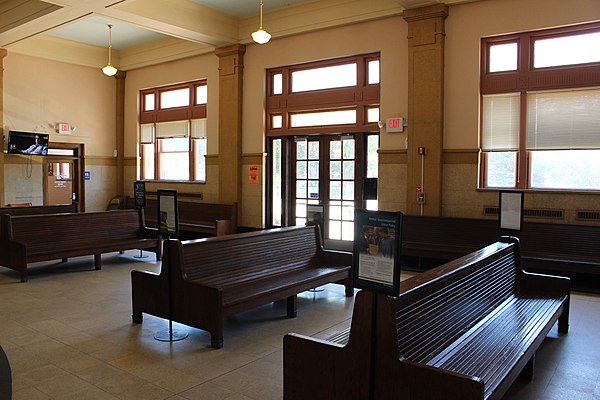 The restored waiting room