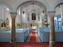 Interno della Chiesa Blu