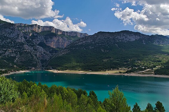 The Lac de Sainte-Croix in southern France