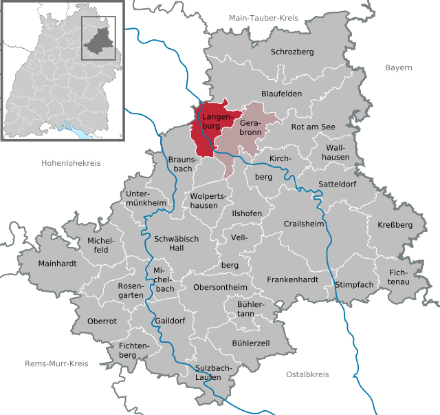 Розташування Лангенбург