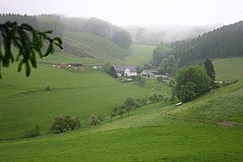 Blick auf Elsperhusen vom Wirrberg