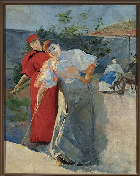 File:Leon Wyczółkowski - Playing croquet - MP 2488 - National Museum in Warsaw.jpg