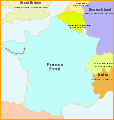 Carte du tracé de la voie ferrée Rennes-Quimper