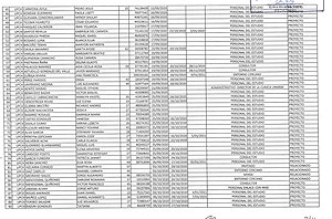 Page 2 of the list of the irregularly vaccinated, where the names of Martin Vizcarra (line 81) and Maribel Diaz Cabello (line 82) appear Lista de los 487, pagina 2.jpg