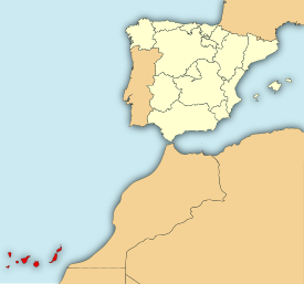 Map of the Canary Islands