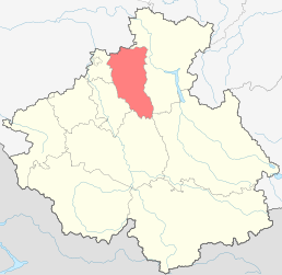 District de Čojskij - Carte
