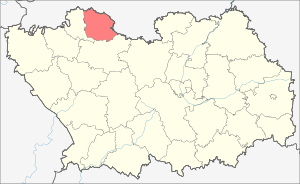 Distrito Narovchatsky en el mapa