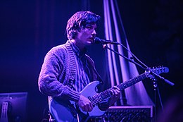 Pundt performing with Deerhunter at Royale in Boston, Massachusetts in 2015