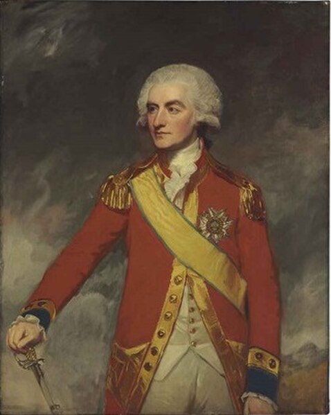 John Mackenzie, Lord MacLeod, founder of the regiment, by George Romney