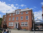 Ludlow College High Hall and attached Railings