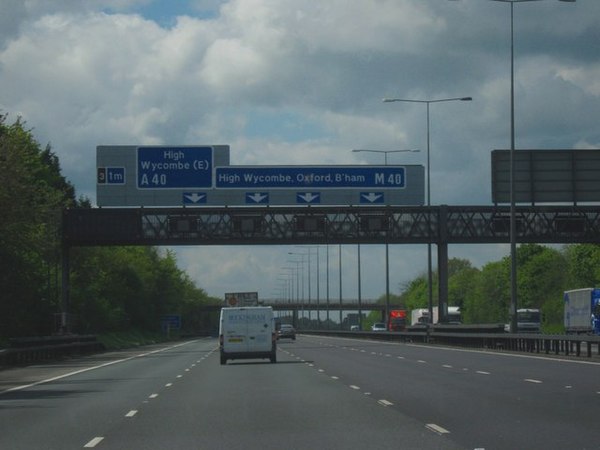 M40 junction 3 heading west