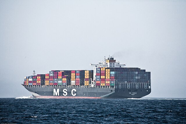 MSC Tomoko in the Santa Barbara Channel, 2009