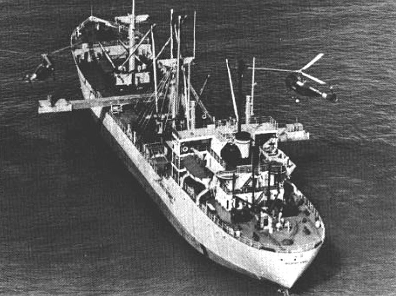 File:MV Hickory Knoll with experimantal helicopter landing platforms c1963.jpg