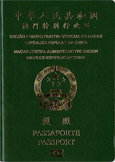 Macao Special Administrative Region passport passport