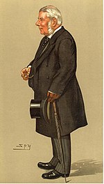 Lord Macnaghten, who set out the standard categorisation of charitable trusts in IRC v Pemsel. Macnaghten E Vanity Fair 1895-10-31.jpg