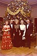 Mamie Eisenhower, David Frost, Pat Nixon, Mona Frost, and President Richard Nixon in Front of a White House Christmas Tree.jpg