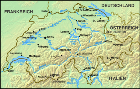 Frontière entre la Suisse et l'Union européenne