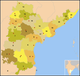 Distretto di Chittoor – Mappa