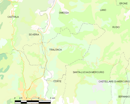 Tralonca - Localizazion