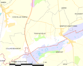 Poziția localității Tigny-Noyelle