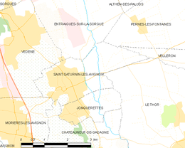Saint-Saturnin-lès-Avignon - Localizazion