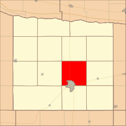 Map highlighting Sheridan Township, Phelps County, Nebraska.svg