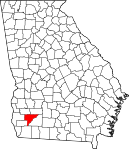 Map of Georgia highlighting Baker County.svg