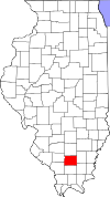 Map of Illinois highlighting Franklin County.svg