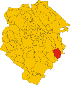 Map of comune of Castelletto Cervo (province of Biella, region Piedmont, Italy).svg
