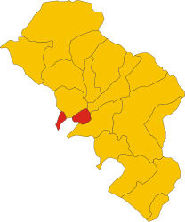 Podenzana - Harta