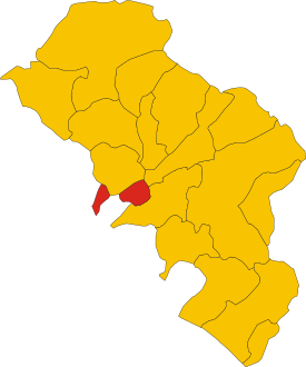 Map of comune of Podenzana (province of Massa and Carrara, region Tuscany, Italy).svg