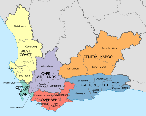 Western Cape Municipalities – Clickable Image